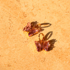 Amethyst Butterfly Earrings by Lupaire
