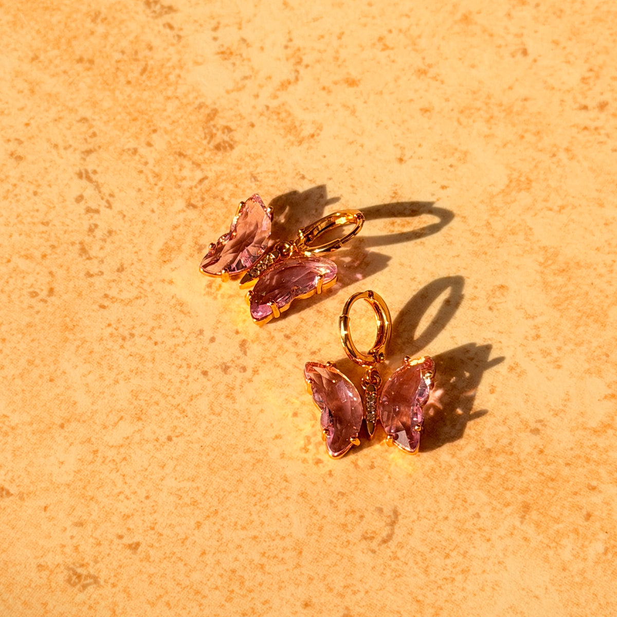 Amethyst Butterfly Earrings by Lupaire