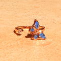 Azure Butterfly Spinner Ring by Lupaire