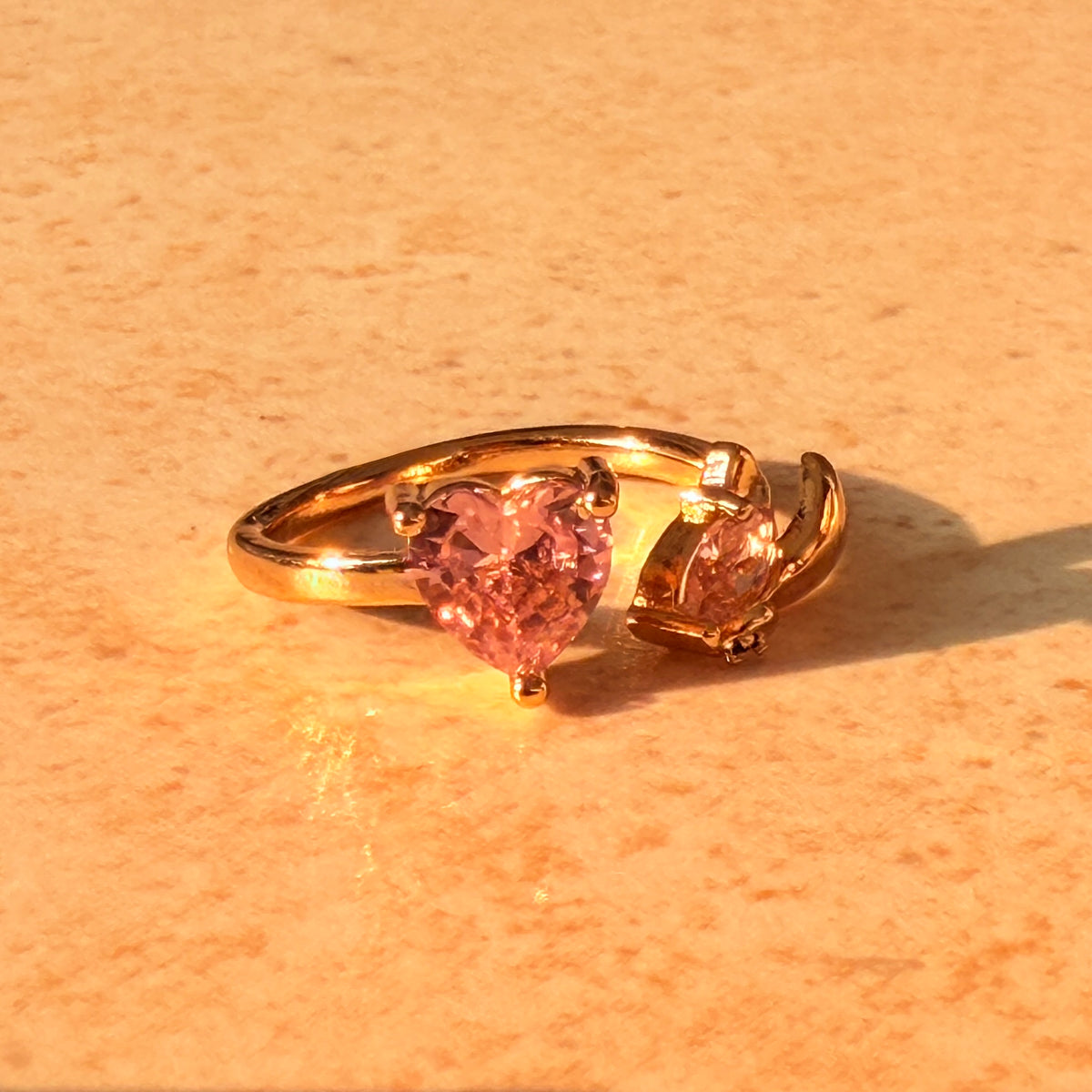 Blush Heart Ring by Lupaire