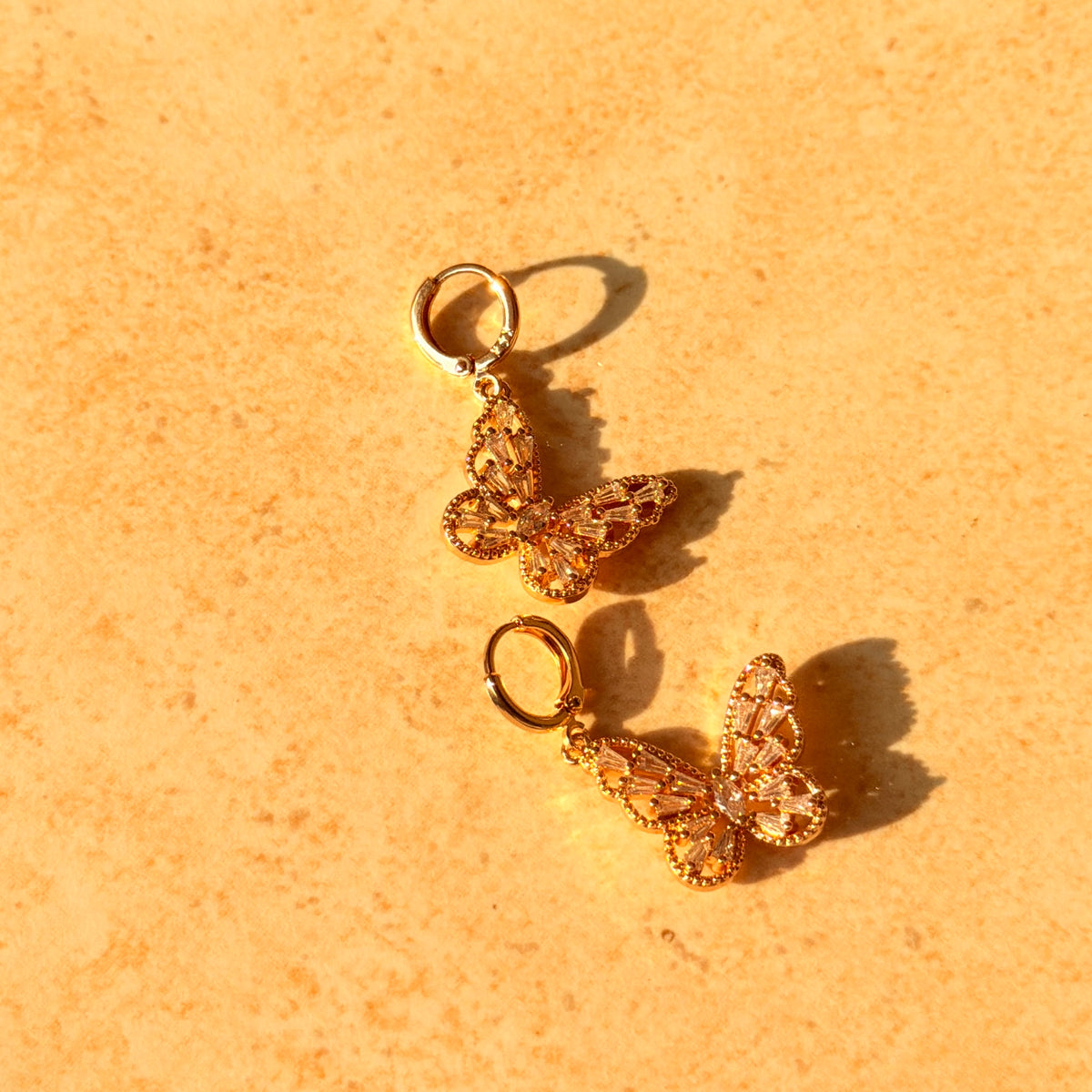 Crystal Butterfly Earrings by Lupaire