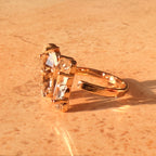 Crystal Butterfly Ring by Lupaire