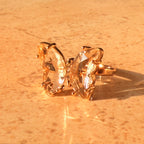 Crystal Butterfly Ring by Lupaire