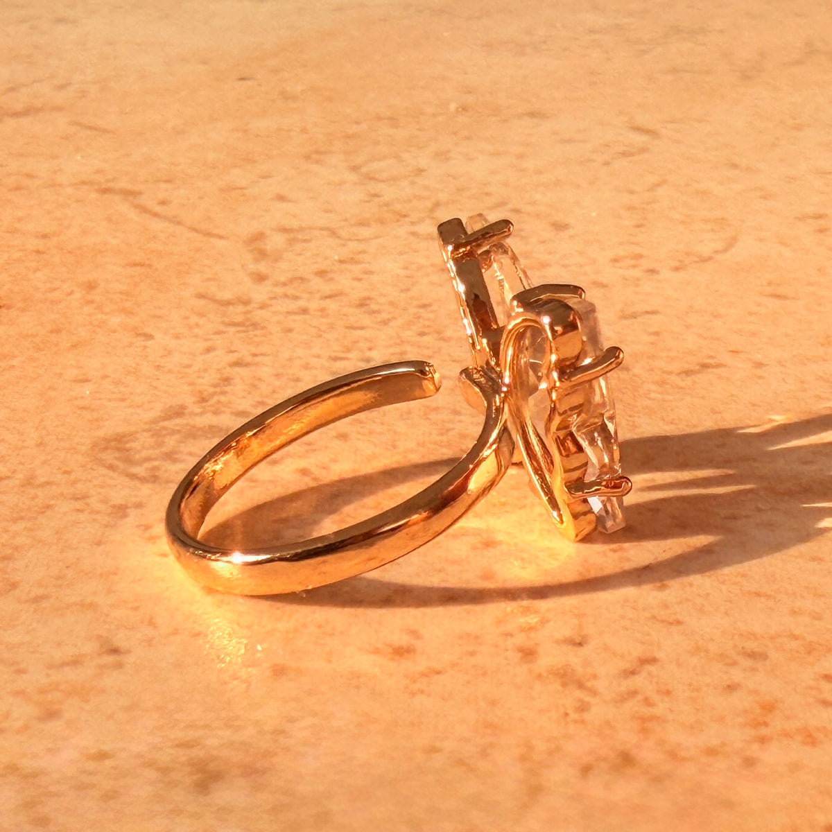 Crystal Butterfly Ring by Lupaire