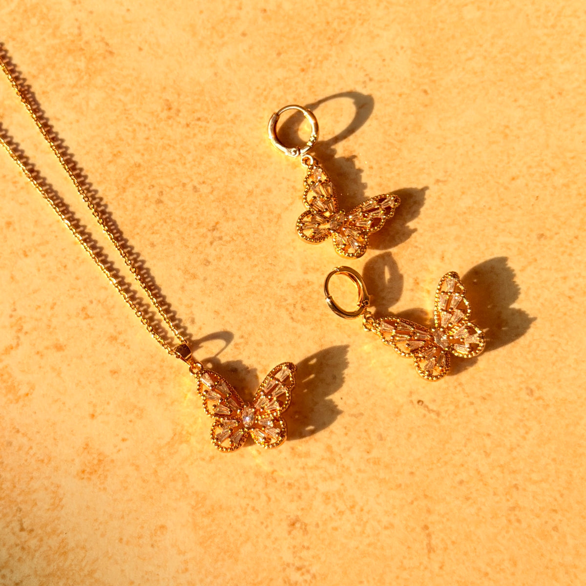 Crystal Butterfly Set by Lupaire