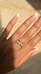 Floral Brush Ring by Lupaire