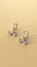 Forever Bow Earrings by Lupaire