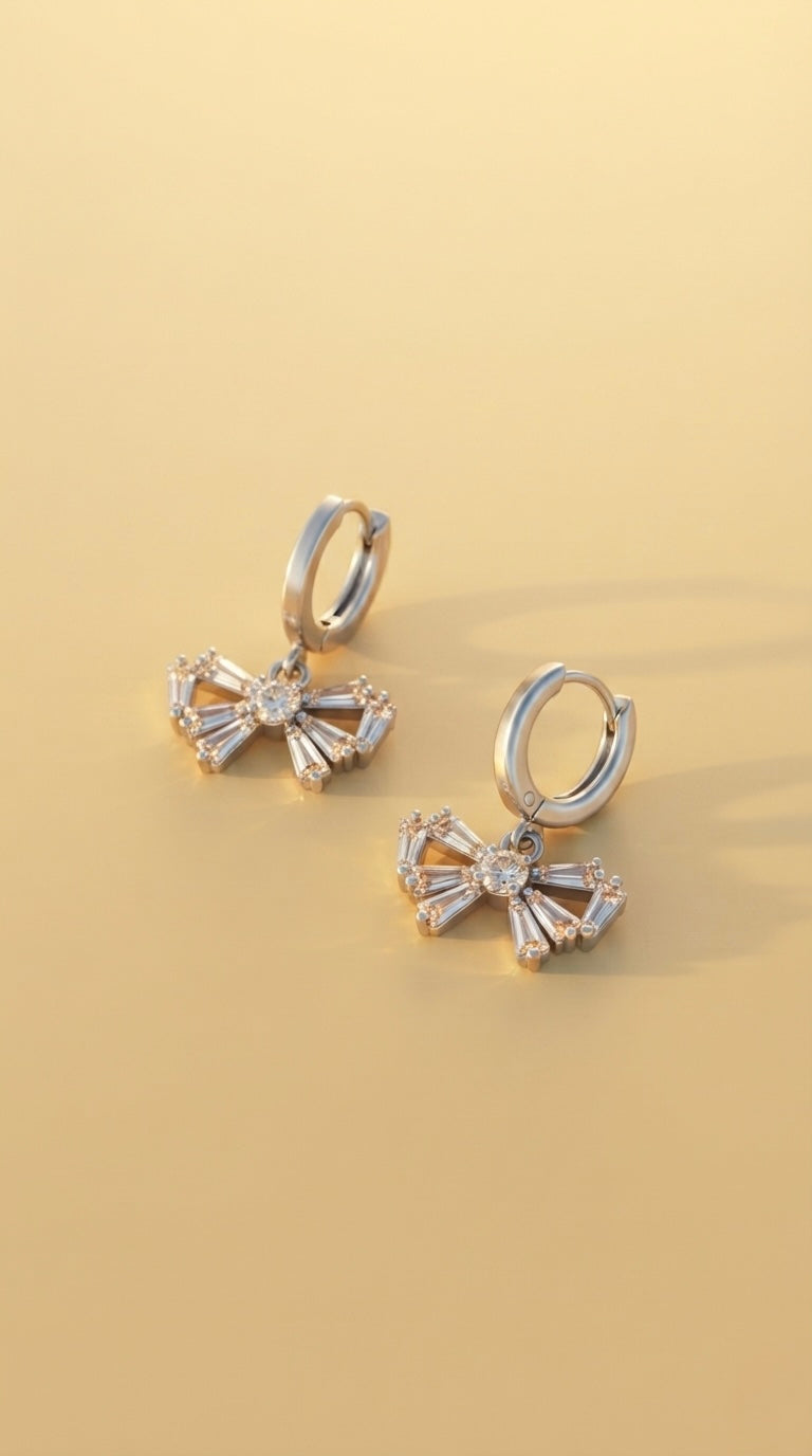 Forever Bow Earrings by Lupaire