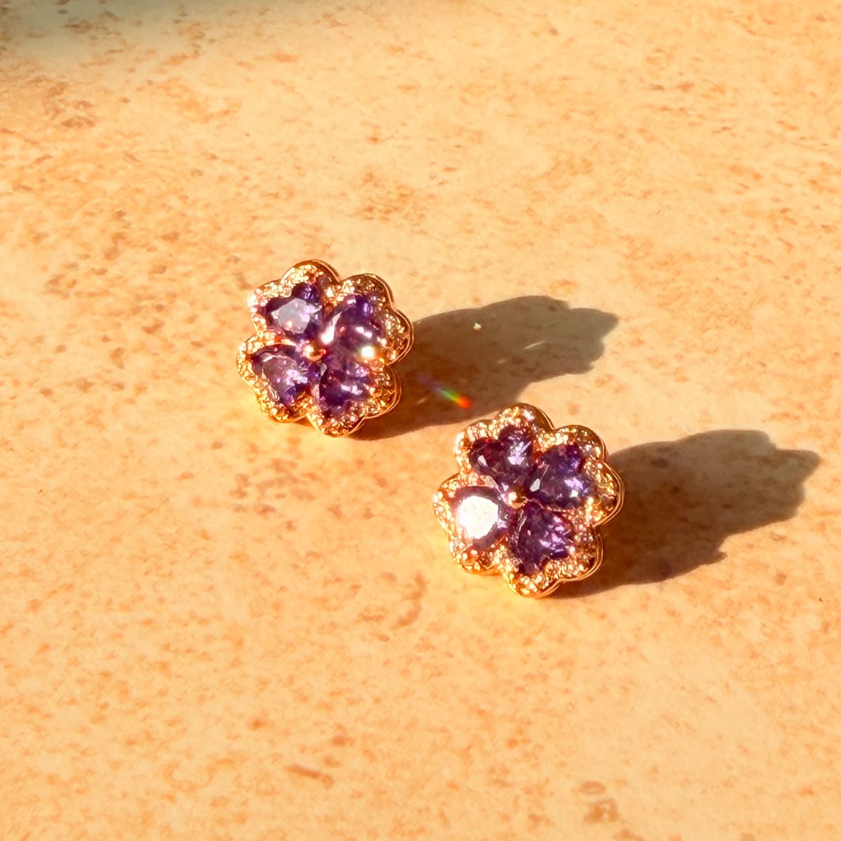 Lavender Blossom Earrings by Lupaire