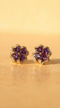 Lavender Blossom Earrings by Lupaire