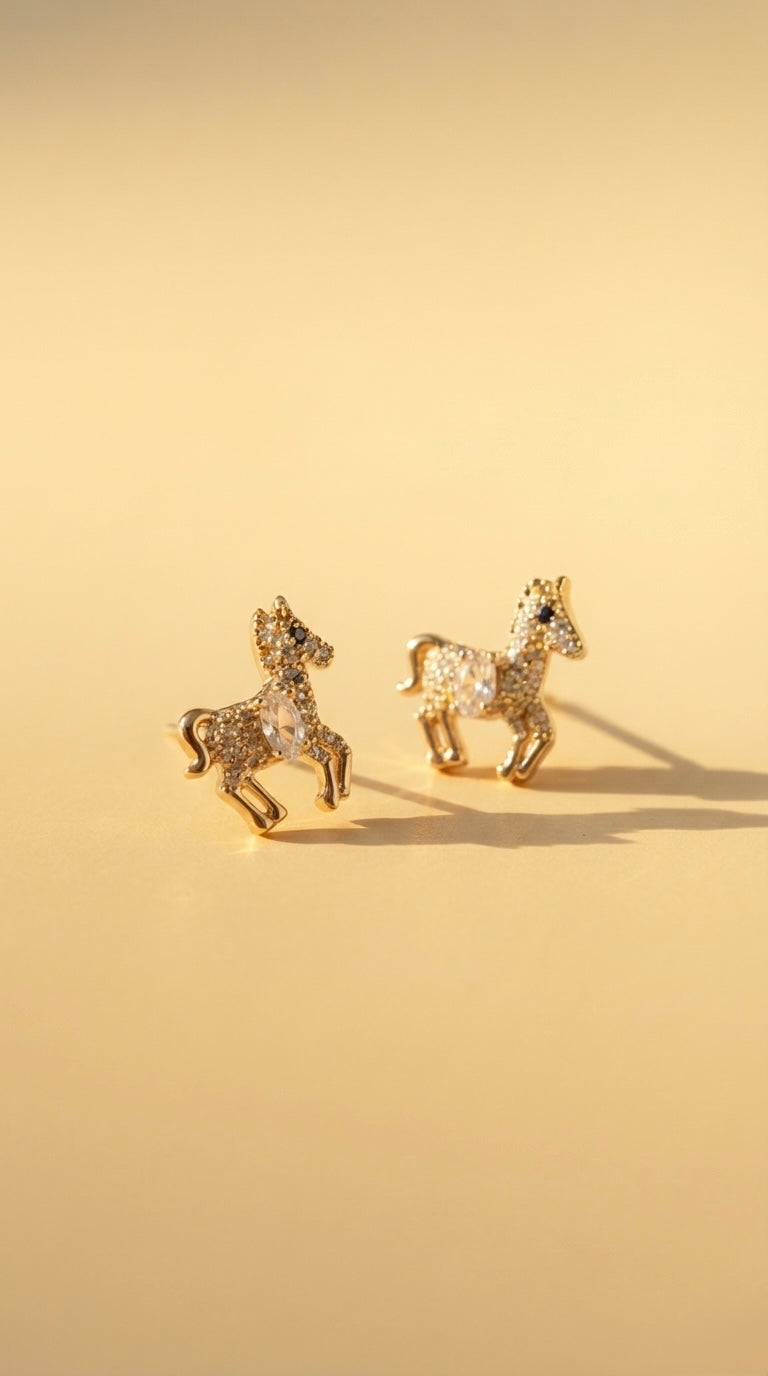 Majestic Horse Earrings by Lupaire