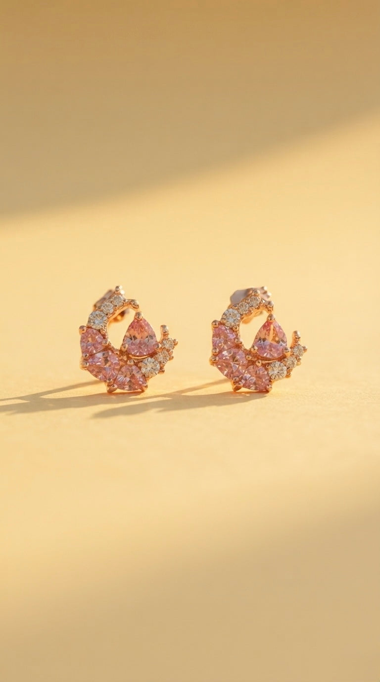 Moonlit Rose Earrings by Lupaire