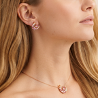 Moonlit Rose Earrings by Lupaire