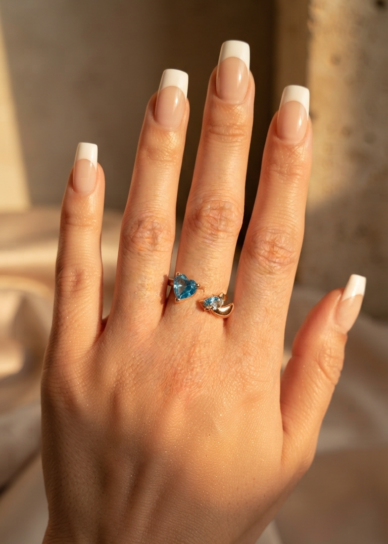 Ocean Heart Ring by Lupaire