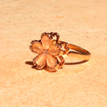 Peach Blossom Spinner Ring by Lupaire