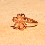 Peach Blossom Spinner Ring by Lupaire