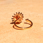 Peach Blossom Spinner Ring by Lupaire