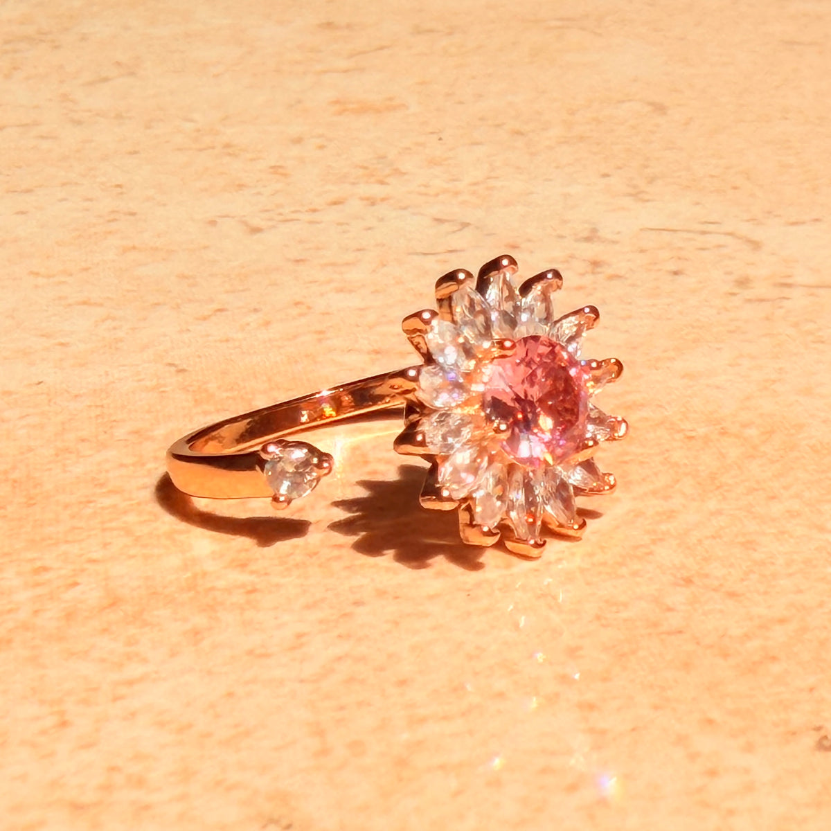 Petal Kiss Spinner Ring by Lupaire