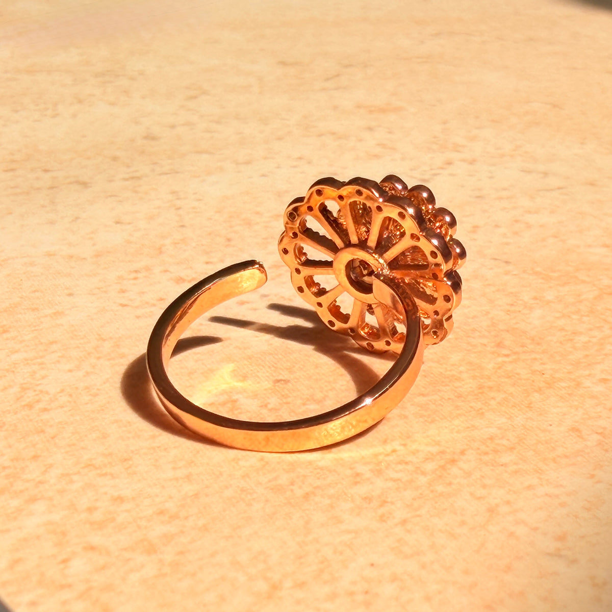 Petal Kiss Spinner Ring by Lupaire