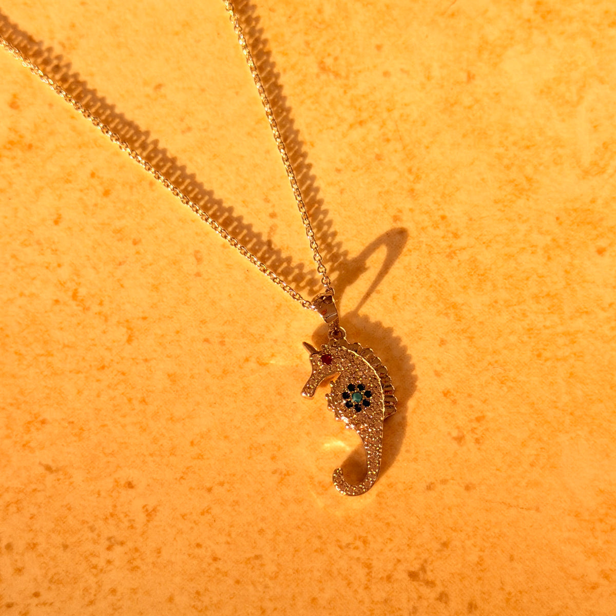 Seahorse Treasure Necklace by Lupaire