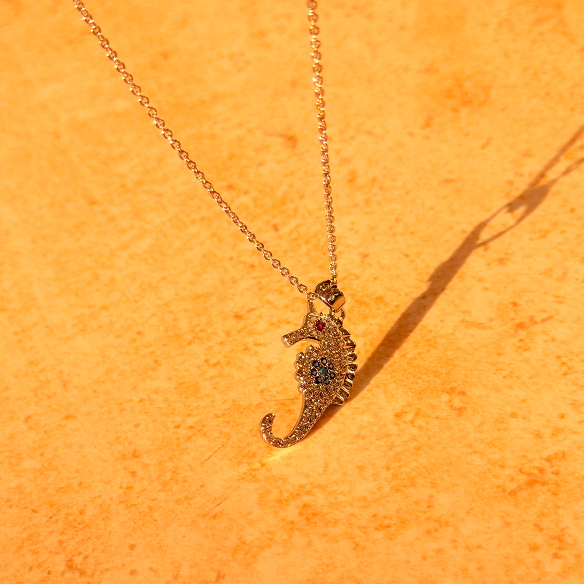 Seahorse Treasure Necklace by Lupaire