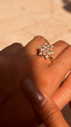 Celestial Snowflake Ring by Lupaire